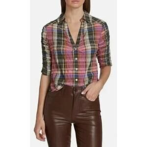 Veronica Beard Porta Plaid Shirt